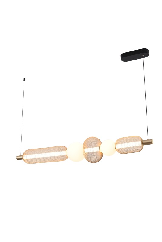 MD2596-5B-3BGT SARR LAMPA WISZĄCA CZARNY MAT+ZŁOTA/MATT BLACK+GOLD