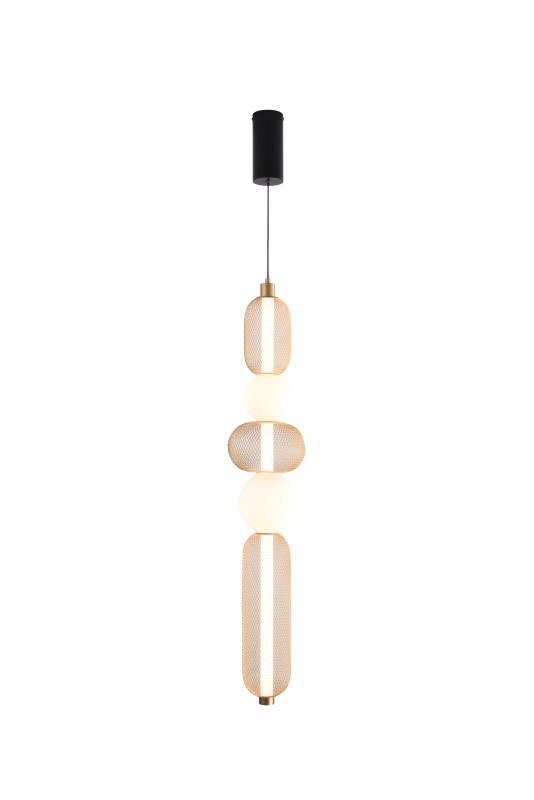 MD2596-5A-3BGT SARR LAMPA WISZĄCA CZARNY MAT+ZŁOTA/MATT BLACK+GOLD