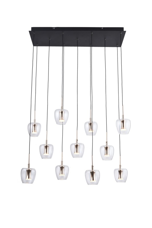 MD2291-11B-3BGT NELSON LAMPA WISZĄCA CZARNO-ZŁOTA/BLACK-GOLD
