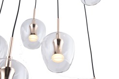MD2291-11B-3BGT NELSON LAMPA WISZĄCA CZARNO-ZŁOTA/BLACK-GOLD