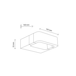 ARIUS BLACK KINKIET IP54 18204