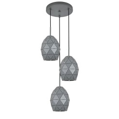 EGANA GRAPHITE LAMPA WISZĄCA 3XE27 6999