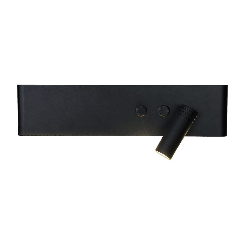 Kinkiet Resort Czarny right 10W + 3W LED 4000K ML1568