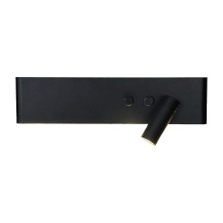 Kinkiet Resort Czarny right 10W + 3W LED 4000K ML1568