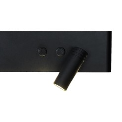 Kinkiet Resort Czarny right 10W + 3W LED 4000K ML1568