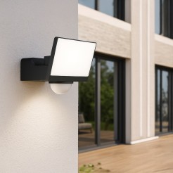 Naświetlacz LED 30W 2000lm 4000K Czarny Premium PIR ML2111