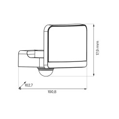 Naświetlacz LED 30W 2000lm 4000K Czarny Premium PIR ML2111