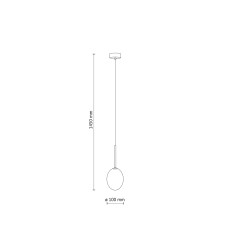PEARL COGNAC LAMPA WISZĄCA 1XG9 10831