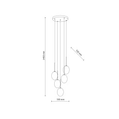 PEARL MIX LAMPA WISZACA 5XG9 10844