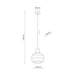 MELIA LAMPA WISZĄCA 1XE27 11090