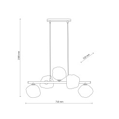 LAVA SABIA LAMPA WISZĄCA 5XG9 11111