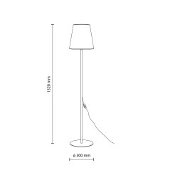 ELIZABETH SABIA LAMPA PODLOGOWA 1XE27 16157