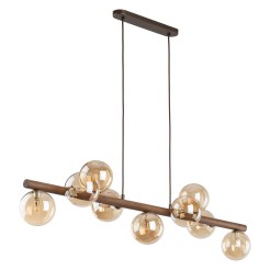 ESTERA WOOD ORZECH BURSZTYN LAMPA WISZACA 9XG9 11097