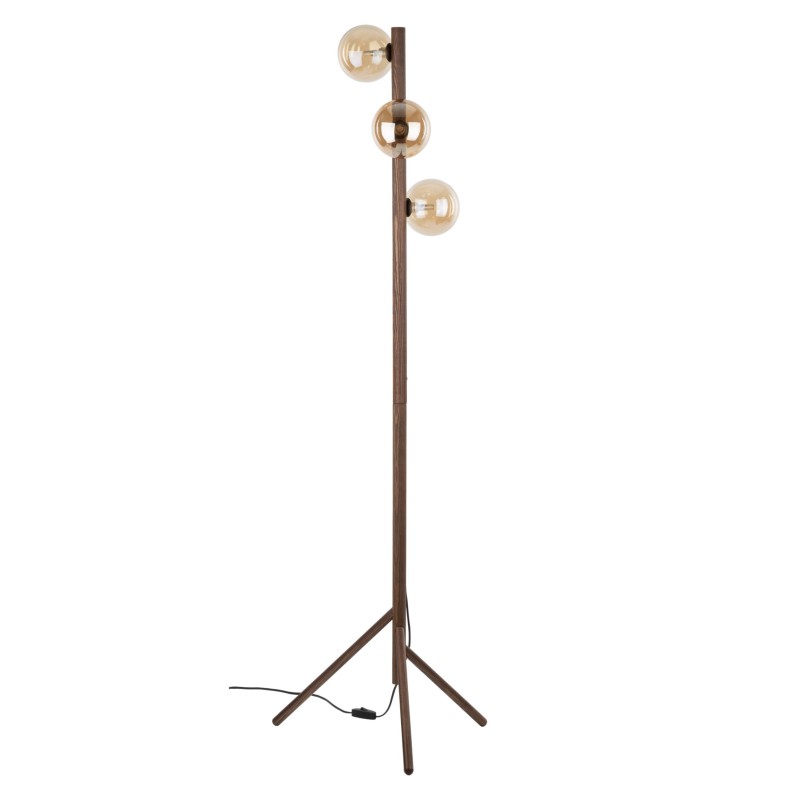ESTERA WOOD ORZECH BURSZTYN LAMPA PODŁOGOWA 3XG9 16151
