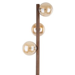 ESTERA WOOD ORZECH BURSZTYN LAMPA PODŁOGOWA 3XG9 16151