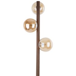 ESTERA WOOD ORZECH BURSZTYN LAMPA PODŁOGOWA 3XG9 16151