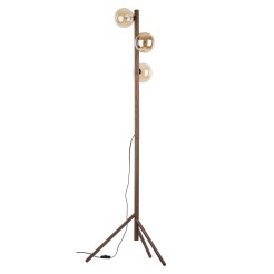ESTERA WOOD ORZECH BURSZTYN LAMPA PODŁOGOWA 3XG9 16151