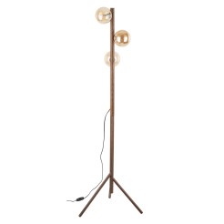 ESTERA WOOD ORZECH BURSZTYN LAMPA PODŁOGOWA 3XG9 16151