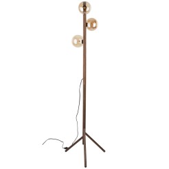 ESTERA WOOD ORZECH BURSZTYN LAMPA PODŁOGOWA 3XG9 16151