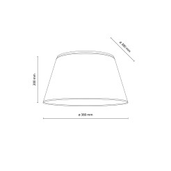 FORMO BLACK LAMPA SUFITOWA 4XE27  500 11207