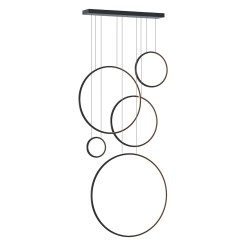 Lampa wisząca Saturno Black 100W LED mezzanine ML2324