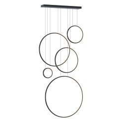 Lampa wisząca Saturno Black 100W LED mezzanine ML2324
