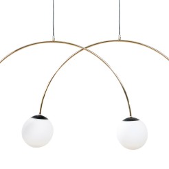 1219 BOW LAMPA WISZĄCA ZŁOTY