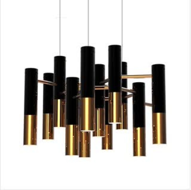 Lampa wisząca -13 czarno złota 60 cm ST-5719-13