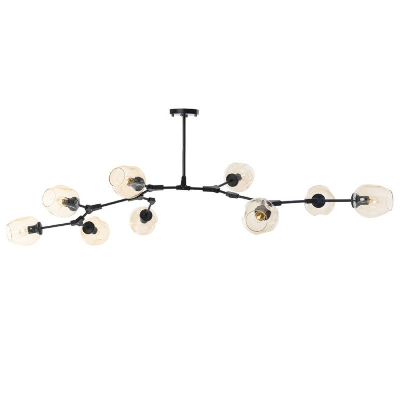 Lampa wisząca -9 bursztynowo czarna 150 cm ST-1232-9