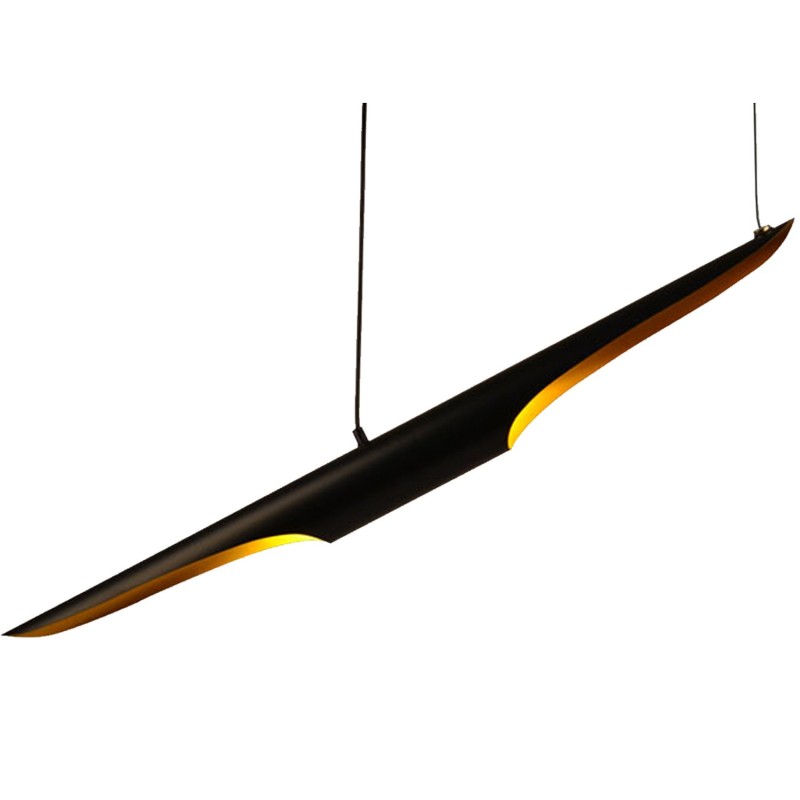 Lampa wisząca BLACK TUBE czarno złota 100 cm ST-0502-1