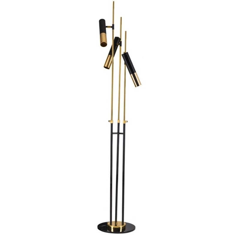 Lampa stojąca -3 czarno złota 180 cm ST-5718-3