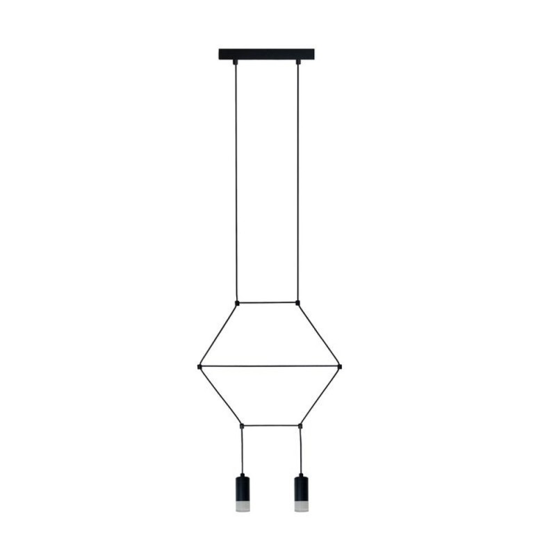 Lampa wisząca -2 czarna 35 cm ST-5961-2