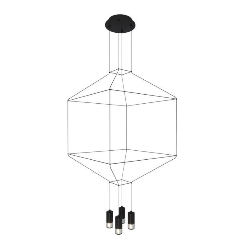 Lampa wisząca -4 czarna 45 cm ST-5961-4