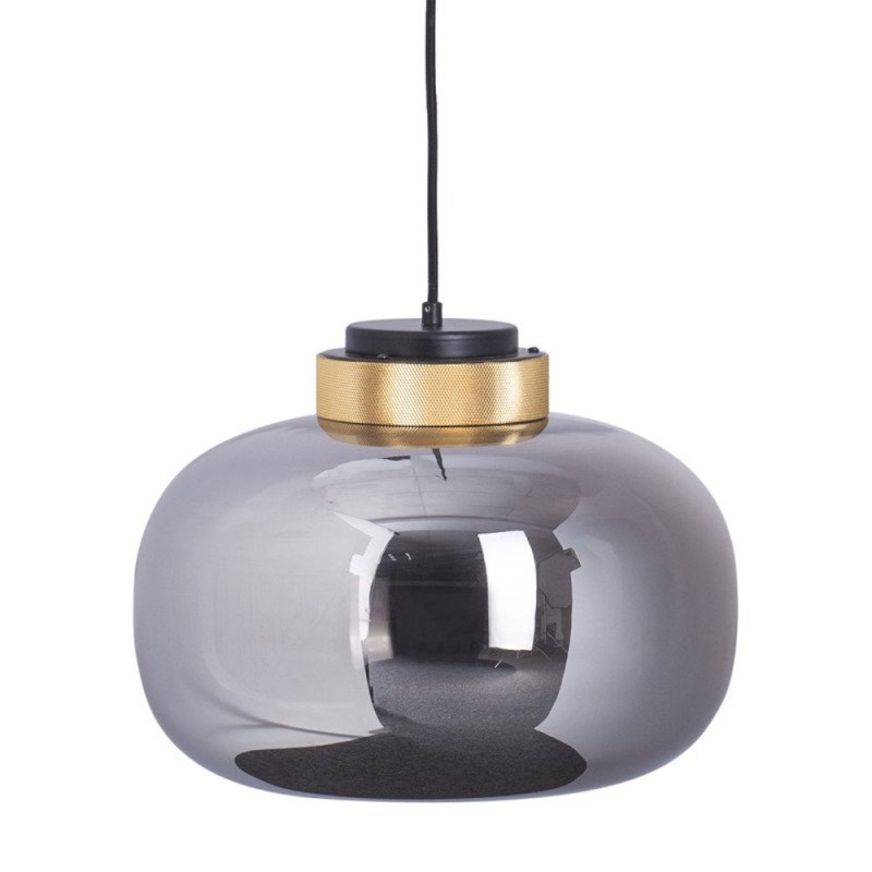 Lampa wisząca  LED szaro złota 35 cm 9969P/B smoky