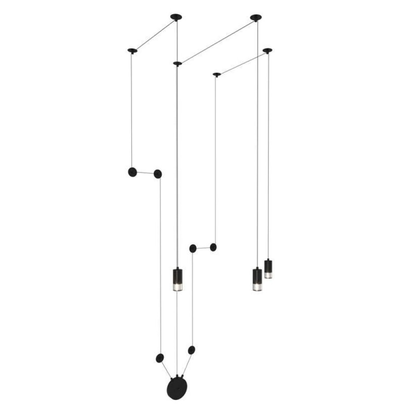 Lampa ścienna -3 WALL czarna XT012-3W