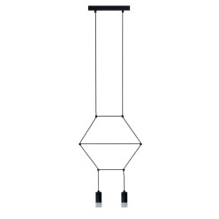Lampa wisząca -2 czarna 35 cm XT037-2P