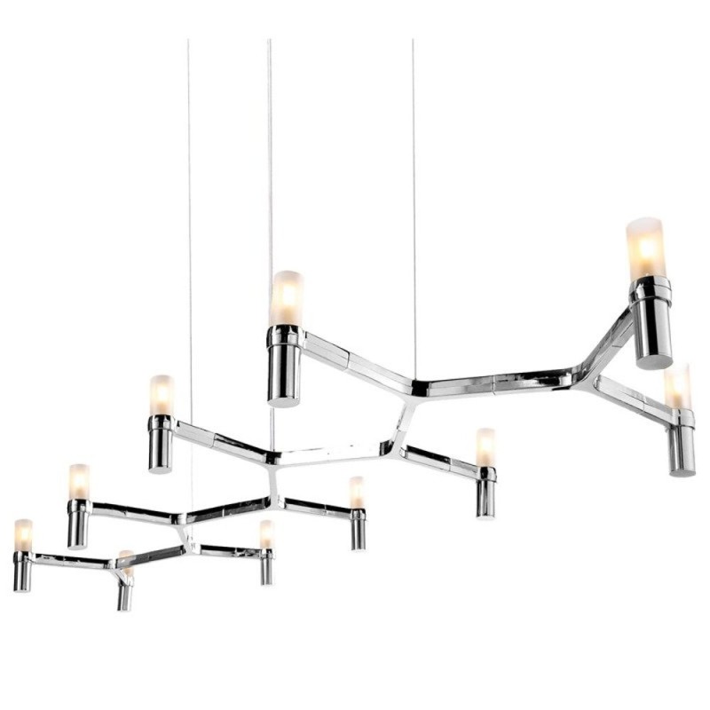 Lampa wisząca -10 chrom 165 cm ST-8043-10 chrome