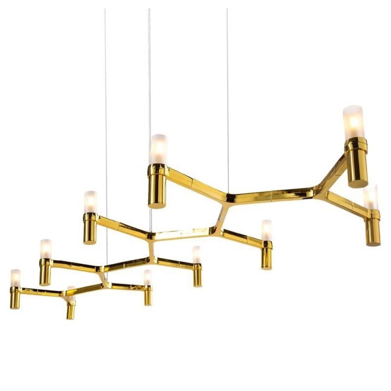 Lampa wisząca -10 złota 165 cm ST-8043-10 gold