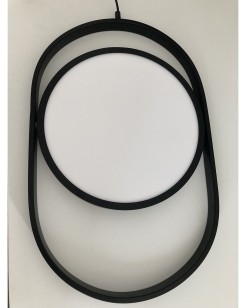 Lampa wisząca ELIPSE L LED czarna 65 cm 60217A-L