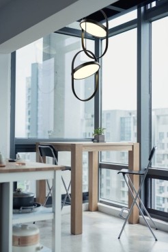 Lampa wisząca ELIPSE L LED czarna 65 cm 60217A-L
