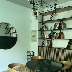 Lampa wisząca -10 transparentno czarna 90 cm ST-9047-10 transparent