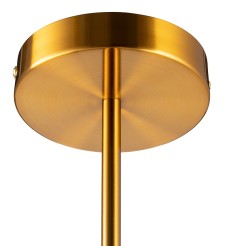 Lampa wisząca -2 mosiądz 44 cm , białe klosze ST-5025-2 BRASS