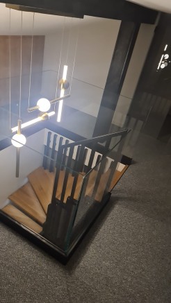 Lampa wisząca  LED 93 cm mosiądz ST-1688L