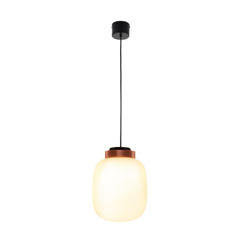 Lampa wisząca  LED biało miedziana 25 cm 9969P/A white