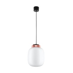 Lampa wisząca  LED biało miedziana 25 cm 9969P/A white