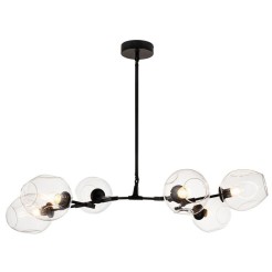 Lampa wisząca -6 transparentno czarna 130 cm ST-1232-6 black transparent