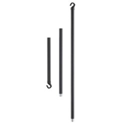 Lampa wisząca -6 transparentno czarna 130 cm ST-1232-6 black transparent
