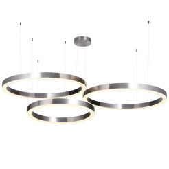 Lampa wisząca  60+80+80 LED nikiel na 1 podsufitce ST-8848-60+80+80 nickel
