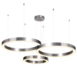 Lampa wisząca  40+60+60 LED nikiel na 1 podsufitce ST-8848-40+60+60 nickel