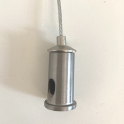 Lampa wisząca  40+60+60 LED nikiel na 1 podsufitce ST-8848-40+60+60 nickel